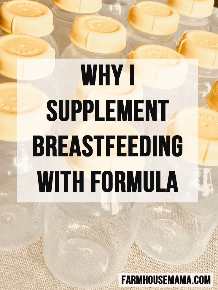 Why I Supplement With Formula