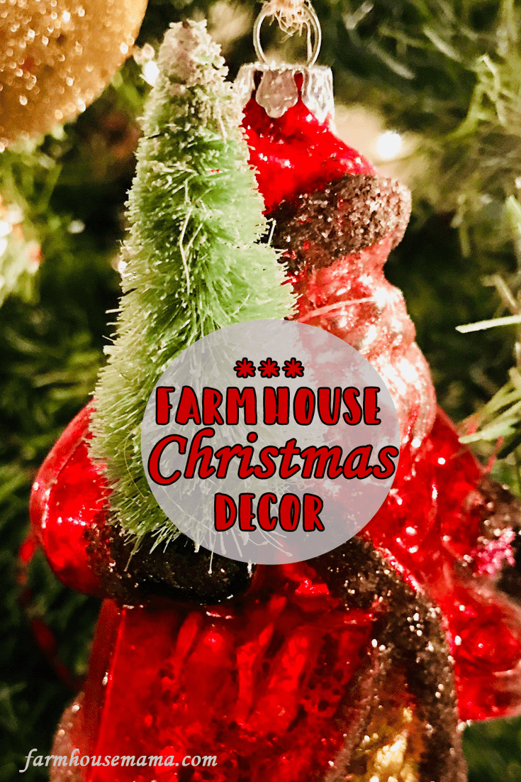 Time to share a tour of my farmhouse Christmas decor!! Click on the pic for the whole blog post which includes tips on how to achieve the look! #farmhousestyle #farmhousedecor #farmhousechic #ChristmasDecor #farmhousechristmas #FarmhouseChristmasDecor #potterybarn