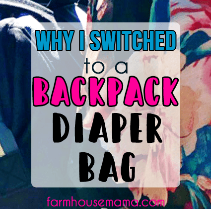 why I switched to a backpack diaper bag