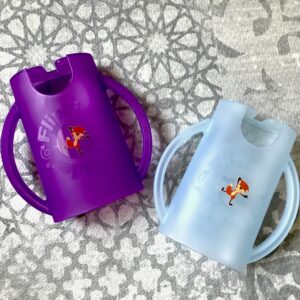flipping holder baby food pouch juice box holder no pouch messes