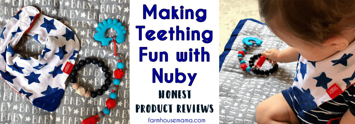 Teething Fun with Nuby Reviews of Nuby Paci Finder Nuby Teething Bracelet Nuby Teething Bib