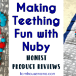 Teething Fun with Nuby Reviews of Nuby Paci Finder Nuby Teething Bracelet Nuby Teething Bib
