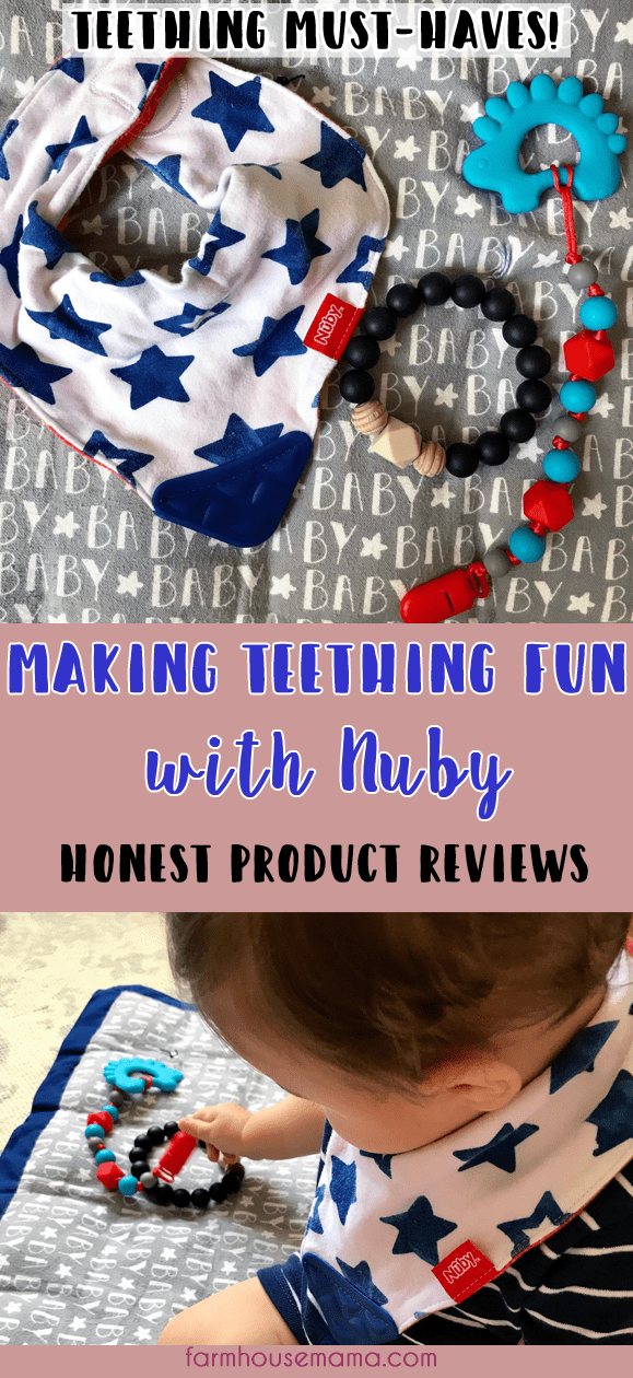 Teething can be painful so it’s really helpful to have teethers that are effective, safe, and fun for your baby. These are some of the BEST teethers because they each have something unique that helps out mama, too! Click to read honest reviews on Nuby Teethers, including the Nuby Pacifinder with Bonus Teether, Nuby Teething Trends Beaded Bracelet, and the Nuby Reversible Teething Bib. Nuby Teethers #teethingessentials #bestteethers #teethingjewelry #teethingbib #teething #teethingtoys #teethers #nubyreviews