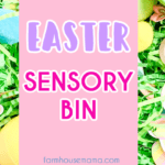 EASTER SENSORY BIN, EASTER SENSORY BIN FOR TODDLERS, EASTER SENSORY BIN FOR PRESCHOOLERS, EASTER SENSORY ACTIVITY, EASY EASTER ACTIVITY, EASY EASTER SENSORY BIN