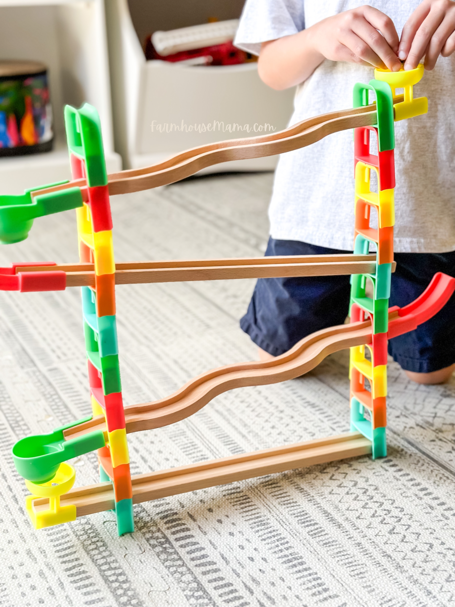The Planner Play Kit Lovevery Blog Review Blogger Lovevery play kits for 4 year olds stem toys math physics games learning toys learning through play marble run