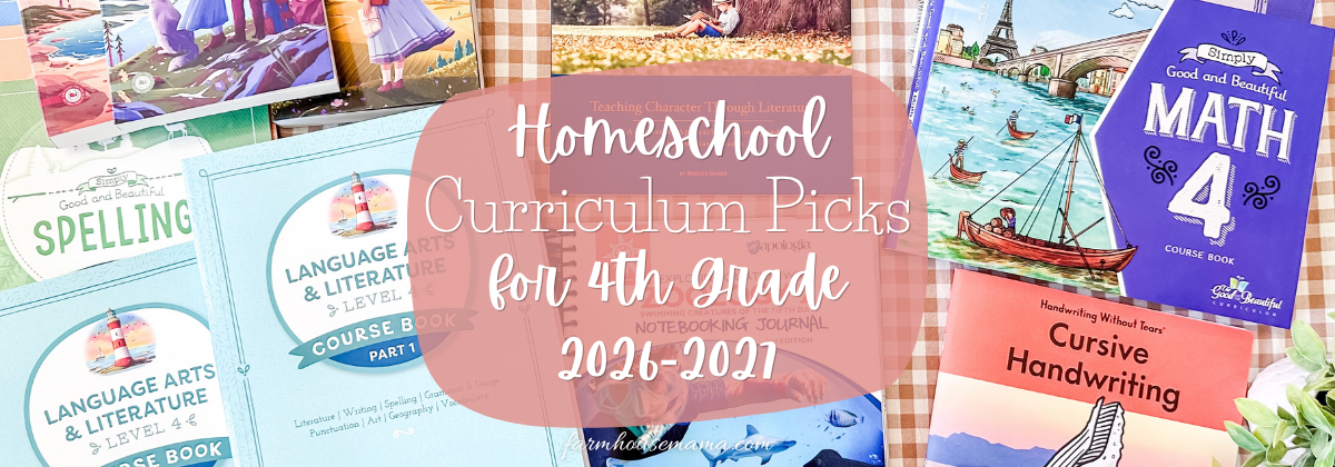 My 4th Grade Homeschool Curriculum Choices